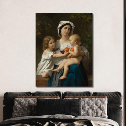 Arance William Bouguereau wbg98 quadro stampato su tela