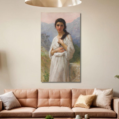 L'Attesa William Bouguereau wbg108 quadro stampato su tela