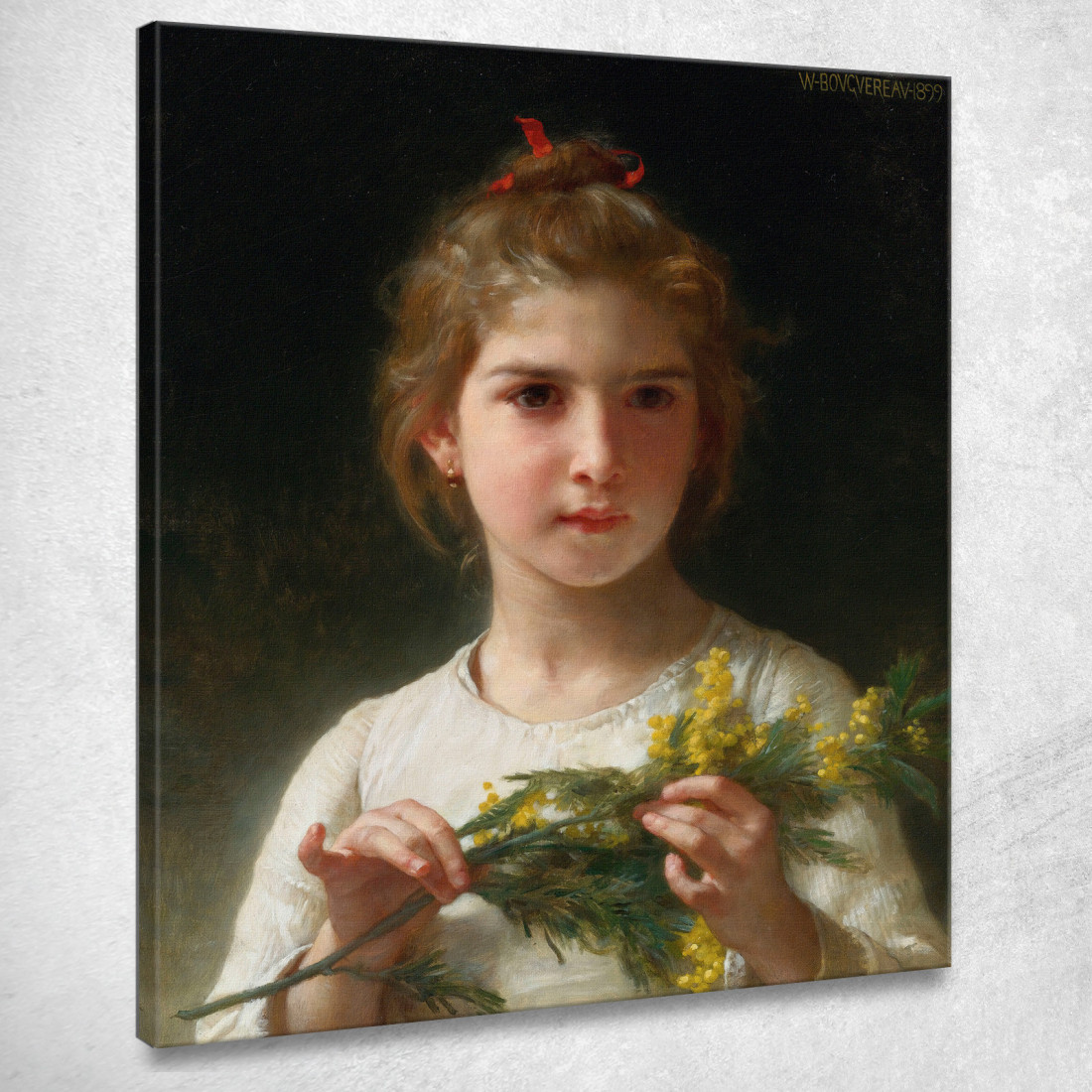 Mimosa William Bouguereau wbg117 quadro stampato su tela Mimosa William Bouguereau wbg117 quadro stampato su tela