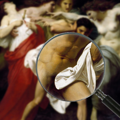 Oreste Inseguito Dalle Furie William Bouguereau wbg120 quadro stampato su tela