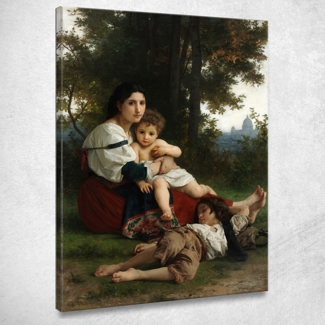 Riposo William Bouguereau wbg138 quadro stampato su tela Riposo William Bouguereau wbg138 quadro stampato su tela