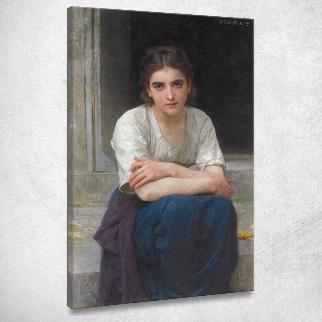 Fantasticheria Sulla Soglia William Bouguereau wbg142 quadro stampato su tela Fantasticheria Sulla Soglia William Bouguereau wbg142 quadro stampato su tela