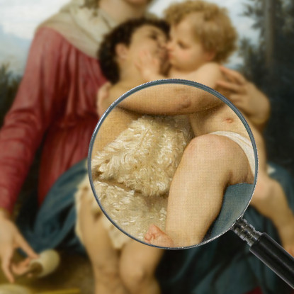 La Sacra Famiglia William Bouguereau wbg144 quadro stampato su tela