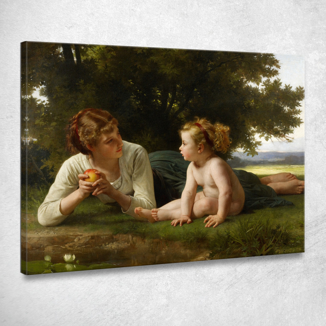 Tentazione William Bouguereau wbg150 quadro stampato su tela Tentazione William Bouguereau wbg150 quadro stampato su tela
