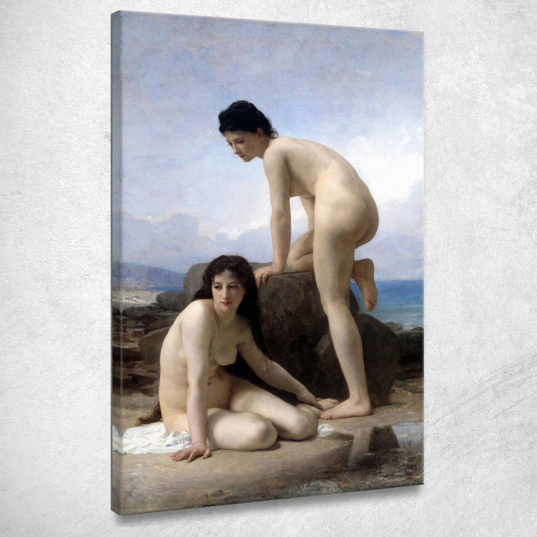 I Bagnanti William Bouguereau wbg153 quadro stampato su tela I Bagnanti William Bouguereau wbg153 quadro stampato su tela