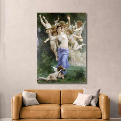 L'Invasione William Bouguereau wbg162 quadro stampato su tela