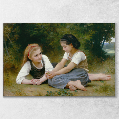 I Raccoglitori Di Noci William Bouguereau wbg165 quadro stampato su tela