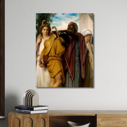 Tobia Dice Addio A Suo Padre William Bouguereau wbg173 quadro stampato su tela