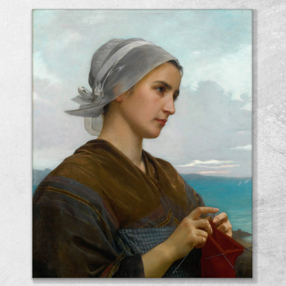 Maglia Bretone William Bouguereau wbg174 quadro stampato su tela