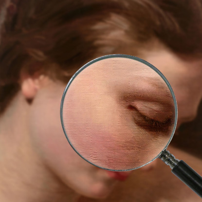 Volto Di Donna Di Profilo William Bouguereau wbg179 quadro stampato su tela