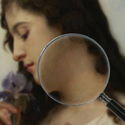 Donna Con Iride William Bouguereau wbg181 quadro stampato su tela
