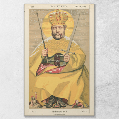 Vanity Fair Royalty La Civilisation Russe Alexandre Ii Empereur De Russie 16 Octobre 1869 James Tissot tableau impression sur to