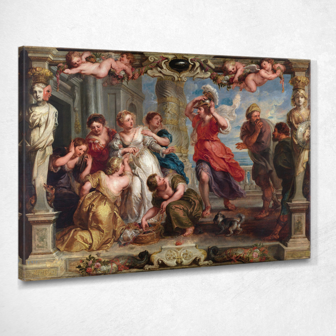 Achille Scoperto Da Ulisse Tra Le Figlie Di Licomede Peter Paul Rubens ppr11 quadro stampato su tela Achille Scoperto Da Ulisse Tra Le Figlie Di Licomede Peter Paul Rubens ppr11 quadro stampato su tela