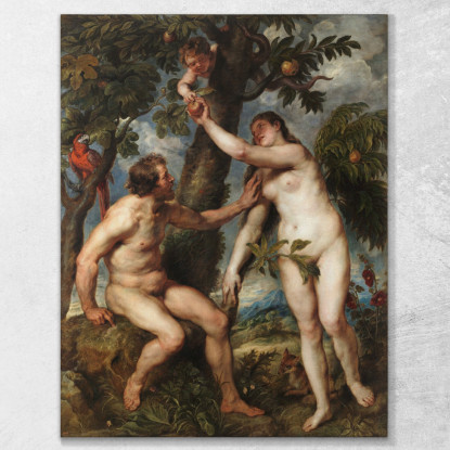 Adam E Eve Peter Paul Rubens ppr14 quadro stampato su tela