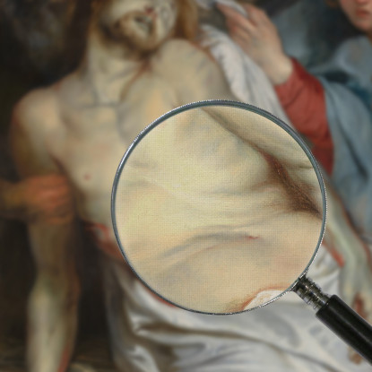 Cristo Sulla Paglia Peter Paul Rubens ppr42 quadro stampato su tela