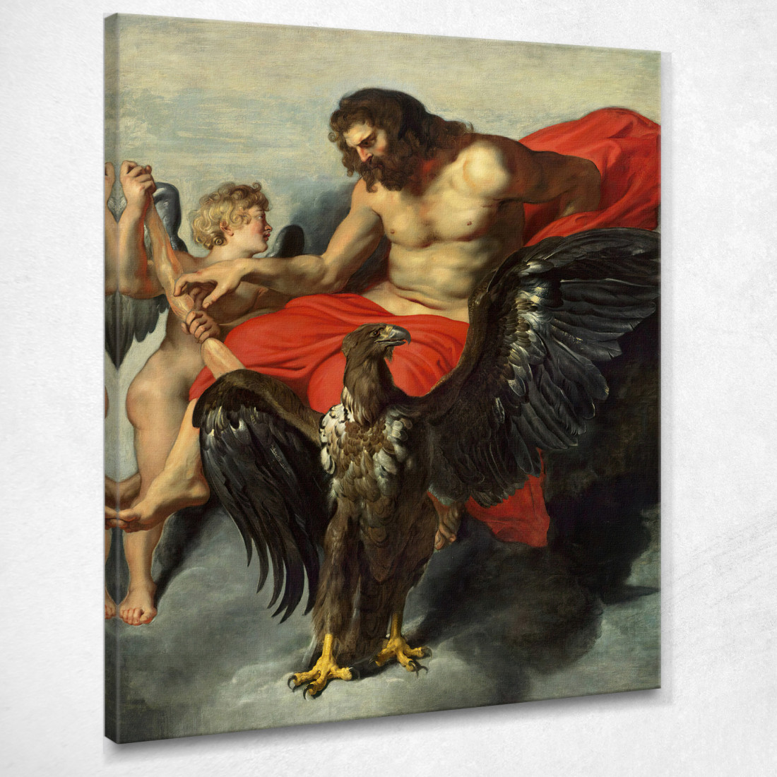 Cupido Supplica Giove Peter Paul Rubens ppr49 quadro stampato su tela Cupido Supplica Giove Peter Paul Rubens ppr49 quadro stampato su tela
