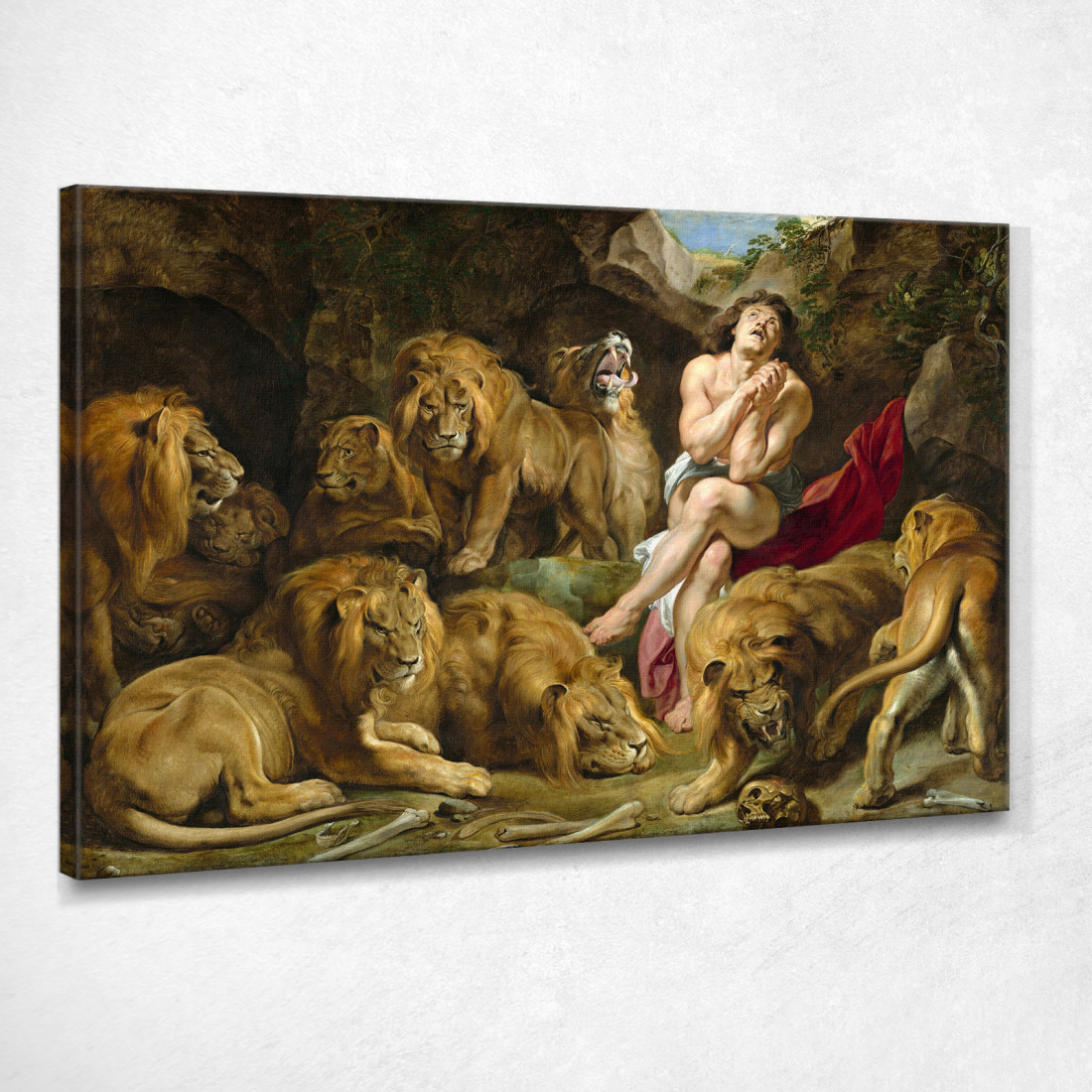 Daniele Nella Fossa Dei Leoni Peter Paul Rubens ppr51 quadro stampato su tela Daniele Nella Fossa Dei Leoni Peter Paul Rubens ppr51 quadro stampato su tela