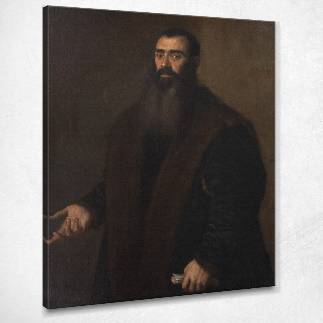 Portrait Of The Nuremburg Merchant And Collector Willibald Imhoff The Elder 1519-1580 Titian Tiziano Vecellio canvas print Portrait Of The Nuremburg Merchant And Collector Willibald Imhoff The Elder 1519-1580 Titian Tiziano Vecellio canvas print