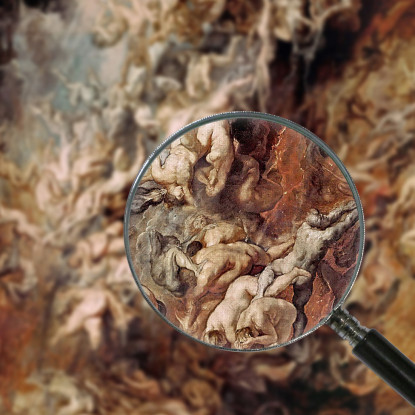 La Caduta Dei Dannati Peter Paul Rubens ppr70 quadro stampato su tela