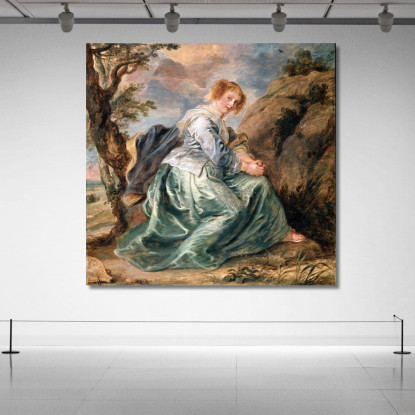 Agar Nel Deserto Peter Paul Rubens ppr79 quadro stampato su tela