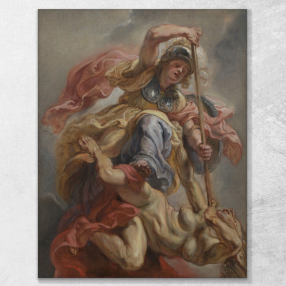 Minerva Supera L'Ignoranza Peter Paul Rubens ppr115 quadro stampato su tela
