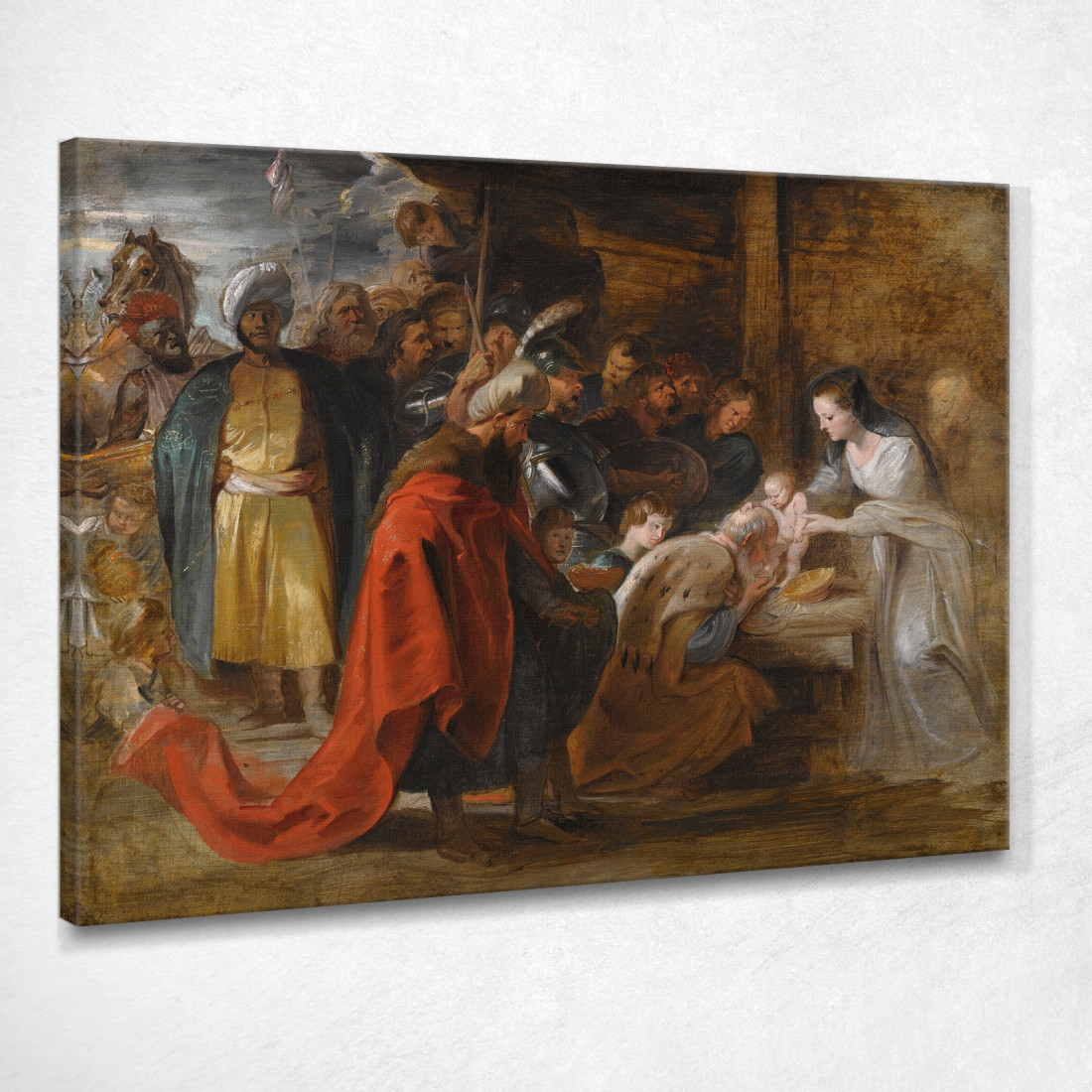 L'Adorazione Dei Magi Peter Paul Rubens ppr207 quadro stampato su tela L'Adorazione Dei Magi Peter Paul Rubens ppr207 quadro stampato su tela