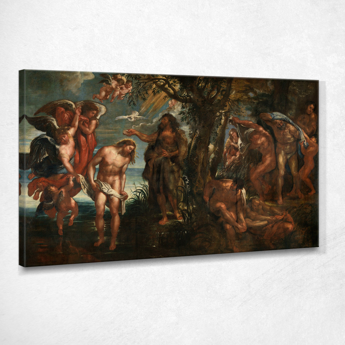 Il Battesimo Di Cristo Peter Paul Rubens ppr216 quadro stampato su tela Il Battesimo Di Cristo Peter Paul Rubens ppr216 quadro stampato su tela
