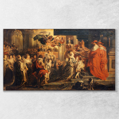 L'Incoronazione Di Maria De' Medici Peter Paul Rubens ppr220 quadro stampato su tela