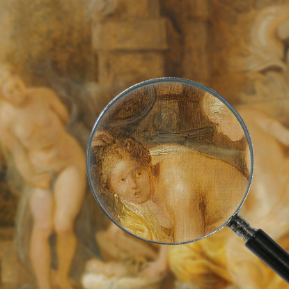 La Scoperta Del Piccolo Erittonio Da Parte Delle Figlie Di Cecrope Peter Paul Rubens ppr226 quadro stampato su tela
