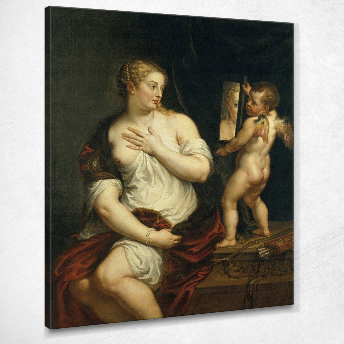 Venere E Cupido Peter Paul Rubens ppr318 quadro stampato su tela Venere E Cupido Peter Paul Rubens ppr318 quadro stampato su tela