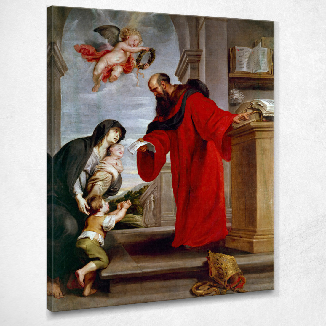 Heiliger Ives Von Tréguier, Schutzpatron Der Anwälte, Verteidiger Der Witwen Und Waisen Peter Paul Rubens drucken auf leinwand Heiliger Ives Von Tréguier, Schutzpatron Der Anwälte, Verteidiger Der Witwen Und Waisen Peter Paul Rubens drucken auf leinwand