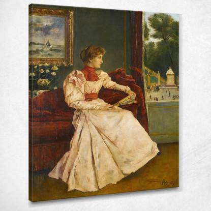 A Casa Alfred Stevens stal15 quadro stampato su tela