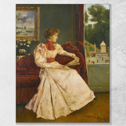 A Casa Alfred Stevens stal15 quadro stampato su tela