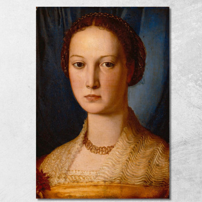 Costanza Da Sommaia Agnolo Bronzino abz4 quadro stampato su tela