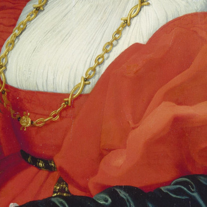 Ritratto Di Dama In Rosso Francesca Salviati Agnolo Bronzino abz9 quadro stampato su tela