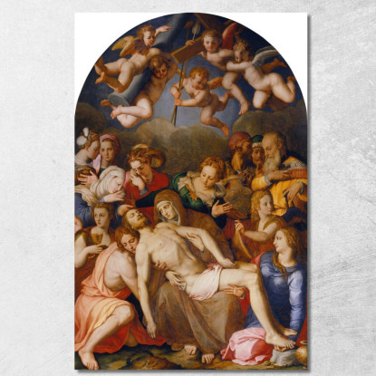 La Deposizione Di Cristo Agnolo Bronzino abz18 quadro stampato su tela