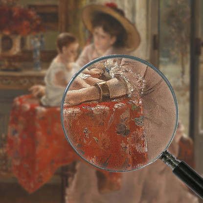 La Madre Felice Alfred Stevens stal21 quadro stampato su tela