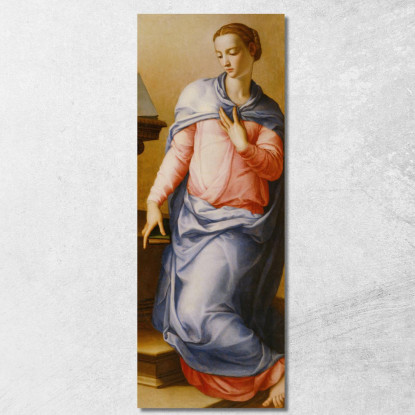 Vergine Dell'Annunciazione Agnolo Bronzino abz26 quadro stampato su tela