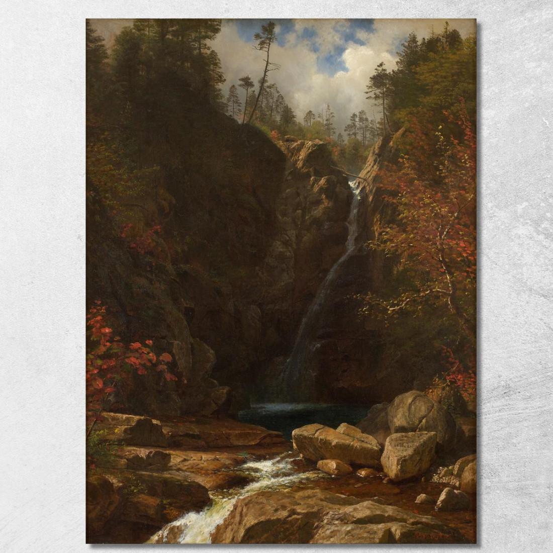 Cascate Di Glen Ellis Albert Bierstadt abr29 quadro stampato su tela Cascate Di Glen Ellis Albert Bierstadt abr29 quadro stampato su tela