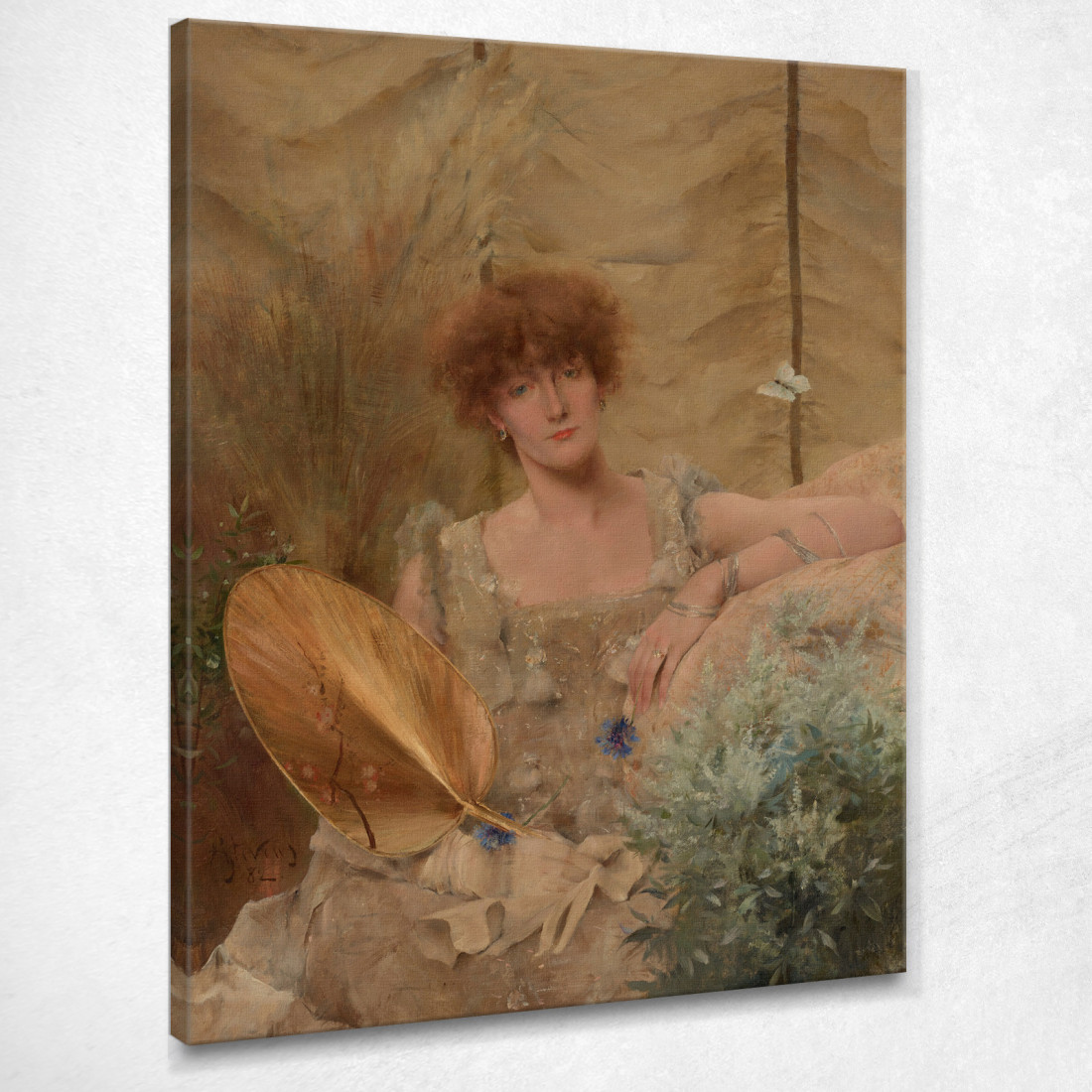 Ritratto Fedora Di Sarah Bernhardt Alfred Stevens stal26 quadro stampato su tela Ritratto Fedora Di Sarah Bernhardt Alfred Stevens stal26 quadro stampato su tela