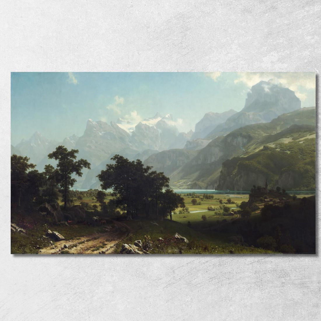 Lago Dei Quattro Cantoni Albert Bierstadt abr43 quadro stampato su tela Lago Dei Quattro Cantoni Albert Bierstadt abr43 quadro stampato su tela