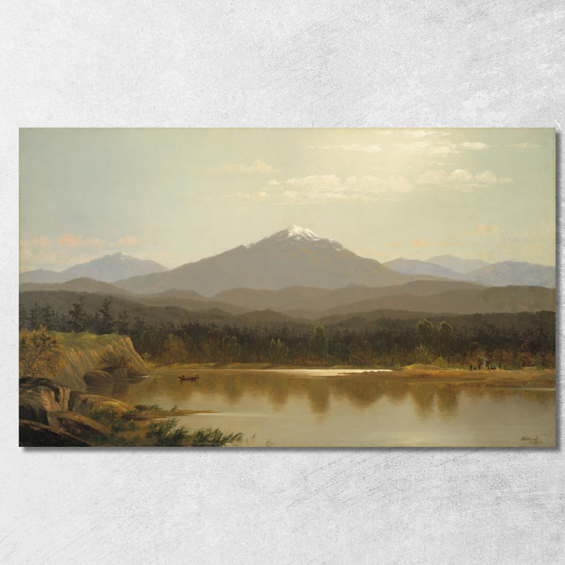 Picco Laramie Albert Bierstadt abr53 quadro stampato su tela Picco Laramie Albert Bierstadt abr53 quadro stampato su tela