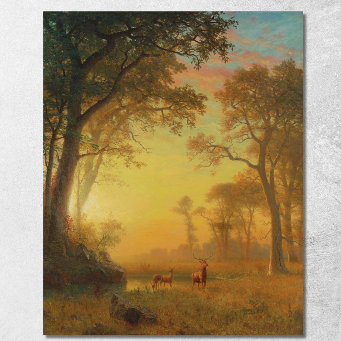 Luce Nella Foresta Albert Bierstadt abr54 quadro stampato su tela Luce Nella Foresta Albert Bierstadt abr54 quadro stampato su tela