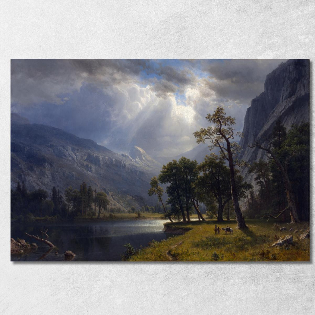 Monte Starr Re Yosemite Albert Bierstadt abr64 quadro stampato su tela Monte Starr Re Yosemite Albert Bierstadt abr64 quadro stampato su tela