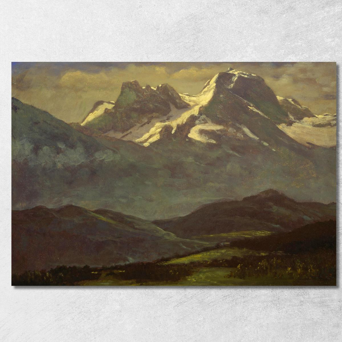 Neve Estiva Sulle Cime O Sulle Montagne Innevate Albert Bierstadt abr99 quadro stampato su tela Neve Estiva Sulle Cime O Sulle Montagne Innevate Albert Bierstadt abr99 quadro stampato su tela