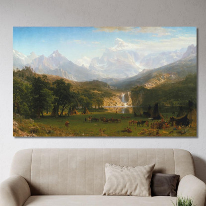 Il Picco Del Lander Delle Montagne Rocciose Albert Bierstadt abr111 quadro stampato su tela