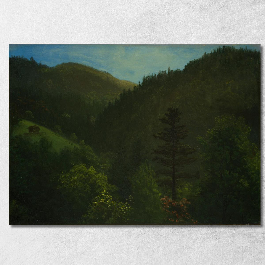Paesaggio Boscoso Albert Bierstadt abr134 quadro stampato su tela Paesaggio Boscoso Albert Bierstadt abr134 quadro stampato su tela