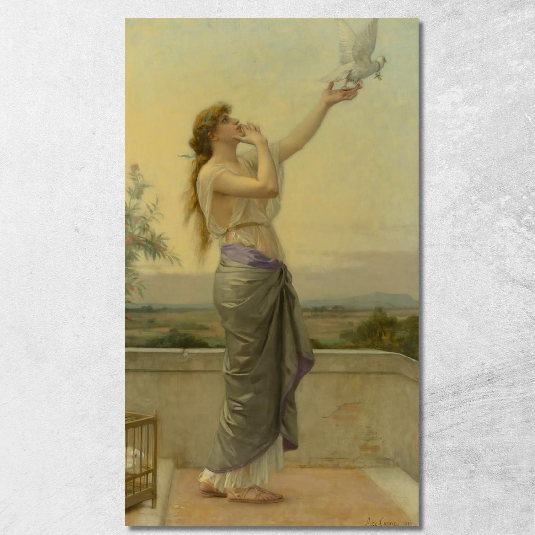 Il Messaggero Dell'Amore Alexandre Cabanel acb18 quadro stampato su tela Il Messaggero Dell'Amore Alexandre Cabanel acb18 quadro stampato su tela