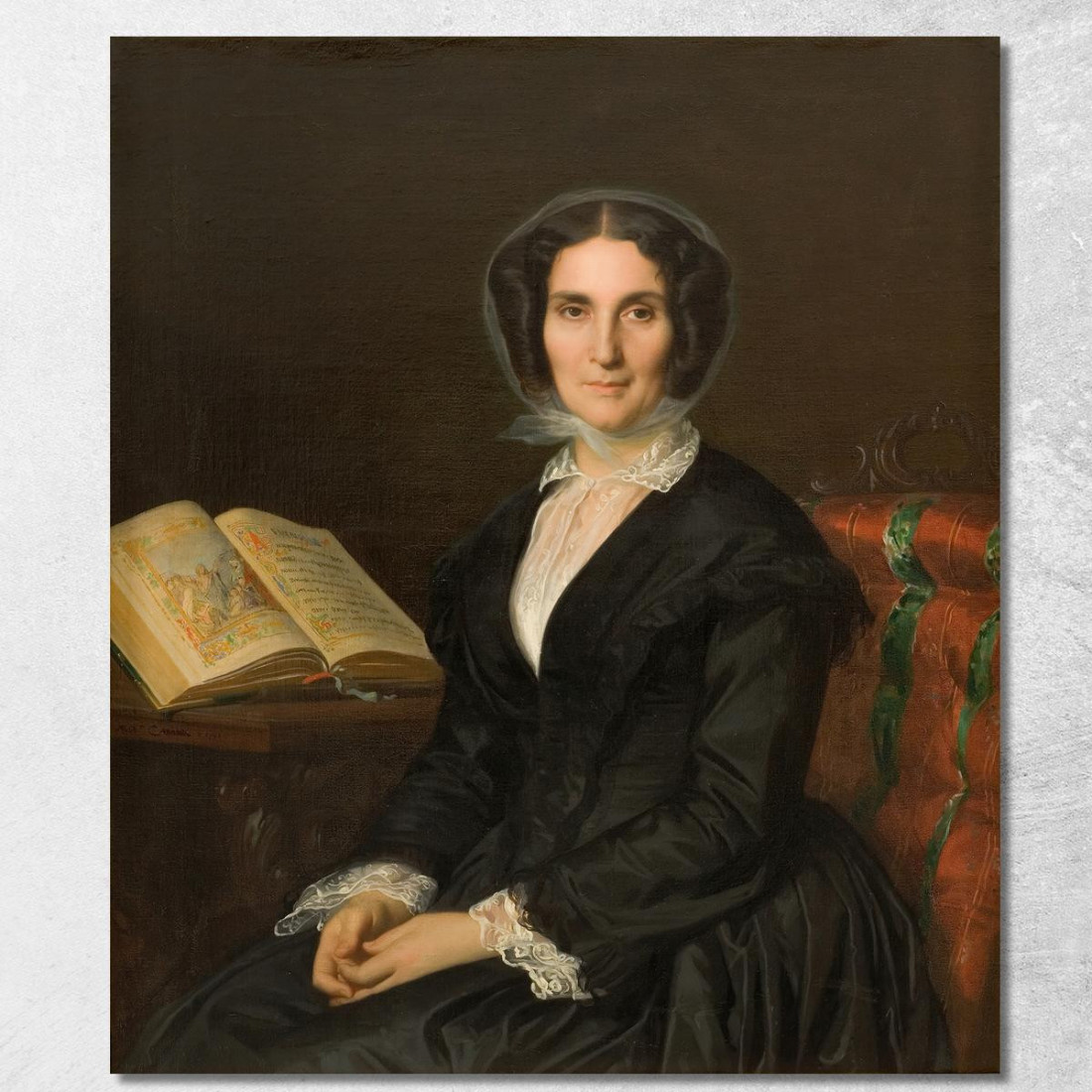 La Signora Louise Marès Alexandre Cabanel acb19 quadro stampato su tela La Signora Louise Marès Alexandre Cabanel acb19 quadro stampato su tela