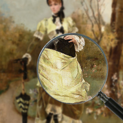 Il Parigino Alfred Stevens stal44 quadro stampato su tela